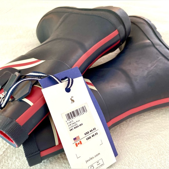 Joules Kids Welly Rain Boots - Only 2 Pairs Remaining in Union Jack! - Picture 4 of 12